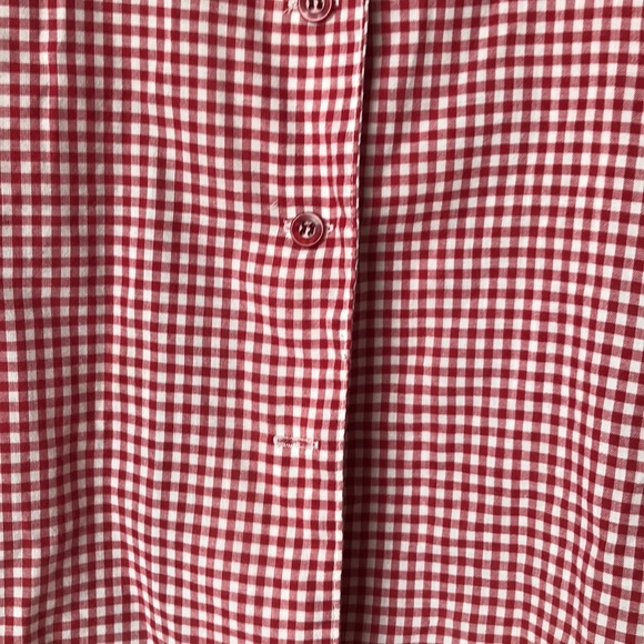 Vintage gingham button up with embroidery, medium - Picture 4 of 6